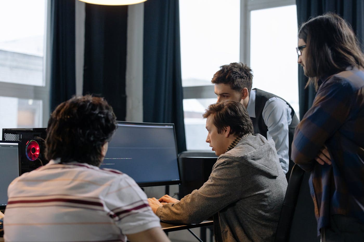 A product team discussing business software requirements.